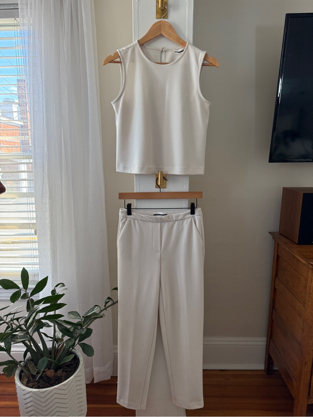 Jules & Leopold XS Matching Workwear Set Trousers & Sleeveless Blouse